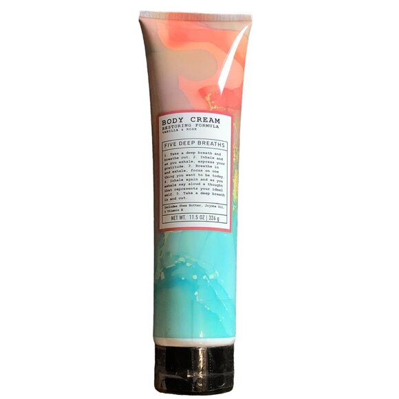 Body Cream Restoring Formula Vanilla & Rose 11.5 Oz Hatchbeauty 5 Deep Breaths - Picture 1 of 4